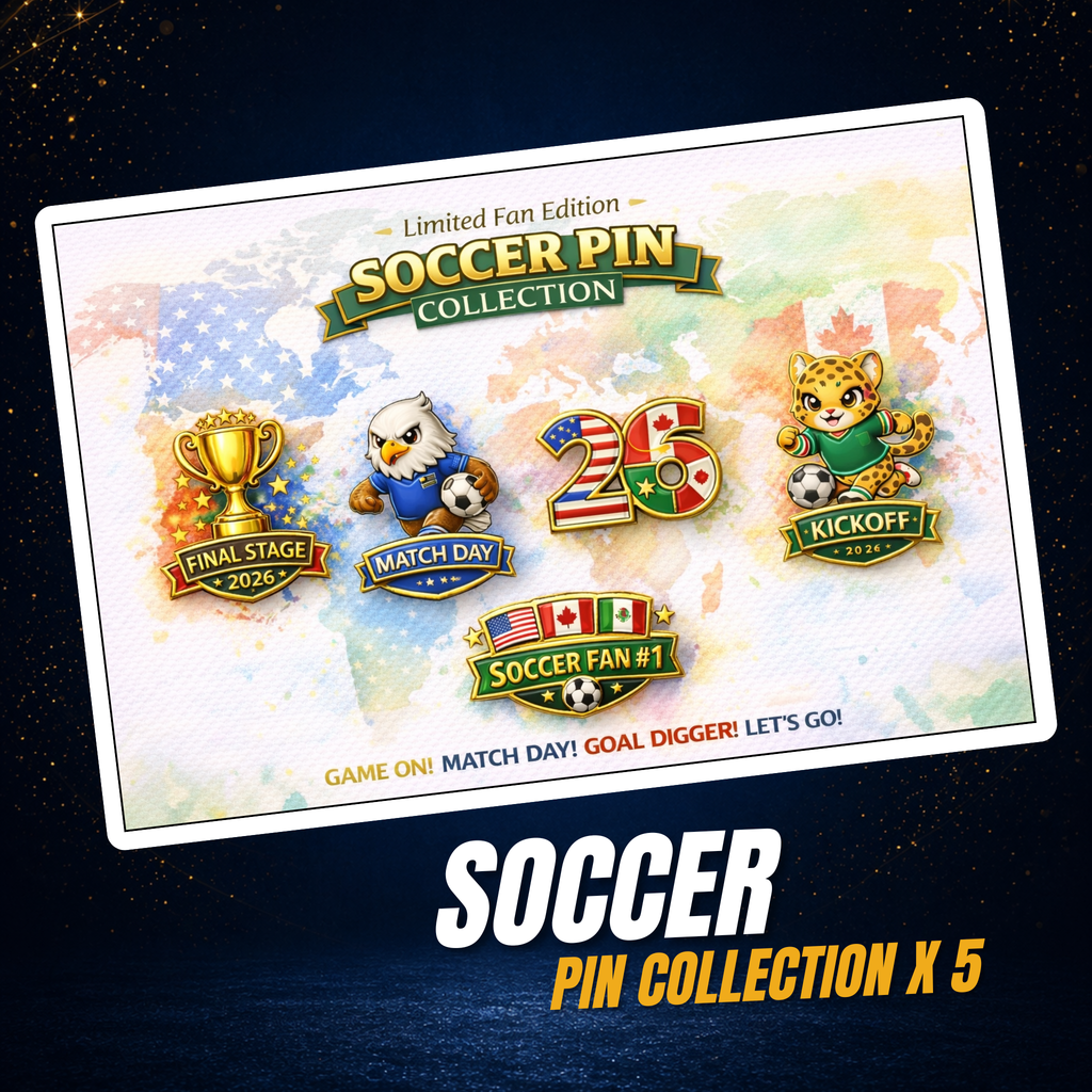 Soccer Pin Collection x5 - Host Nations 2026