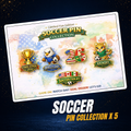 Soccer Pin Collection x5 - Host Nations 2026