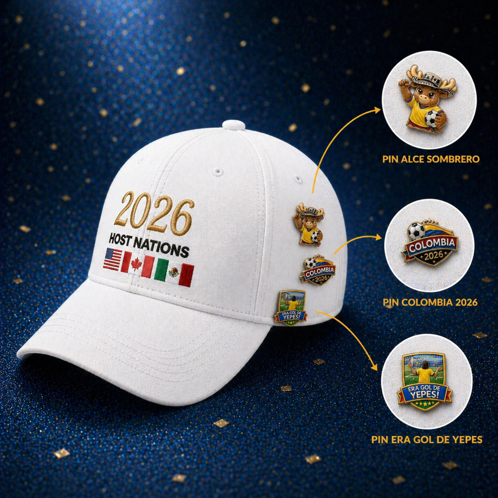 Soccer Pin Collection x5 - Colombia Edition